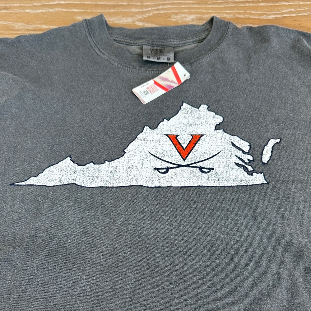 UVA University of Virginia  State Gray Mens T Shirt Mincers NWT Go Hoos Medium